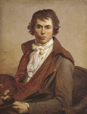 Jacques-Louis David self-Portrait (mk02) Norge oil painting art